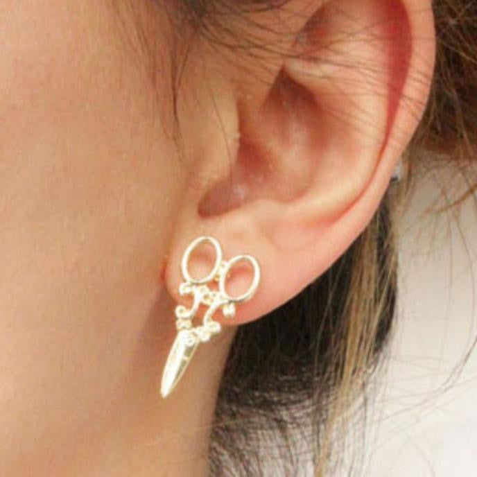 1Pair Fashion Unique Punk Women Girls Ear Stud Earring Jewelry GD